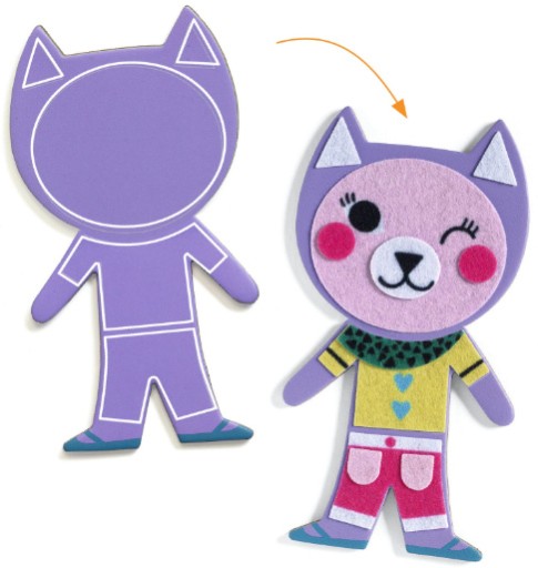 [DJE_ DJ07919] DO IT YOURSELF - MOSAIQUES & STICKERS Funky family - FSC MIX