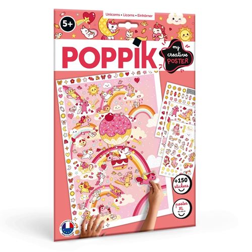 [PIK_CREA009] Poppik, poster créatif Licornes