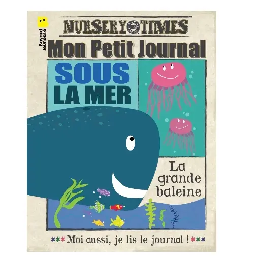 [PIK_12272] Journal bébé tissu, Sous la mer