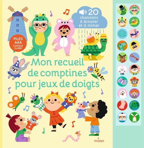 [PIK_52447] Livre mon 1er recueil de comptines jeux de doigts