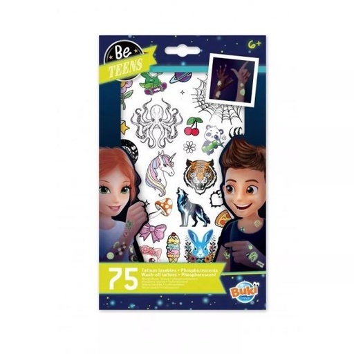 [JPM_BUTA008] 75 tattos temporaires phosphorescents