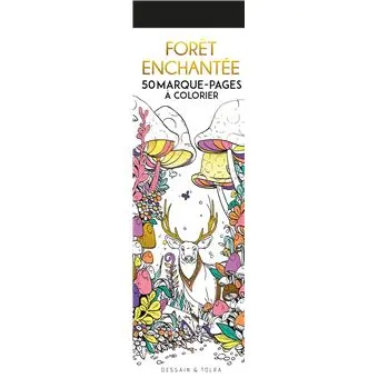 [DIL_9782295016508] 50 marque-pages à colorier Forêt enchantée