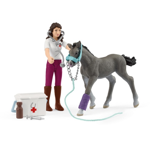 [SCH_42752] SCHLEICH Horse Club MINI MONDE - MME KRAMER ET SON POULAIN